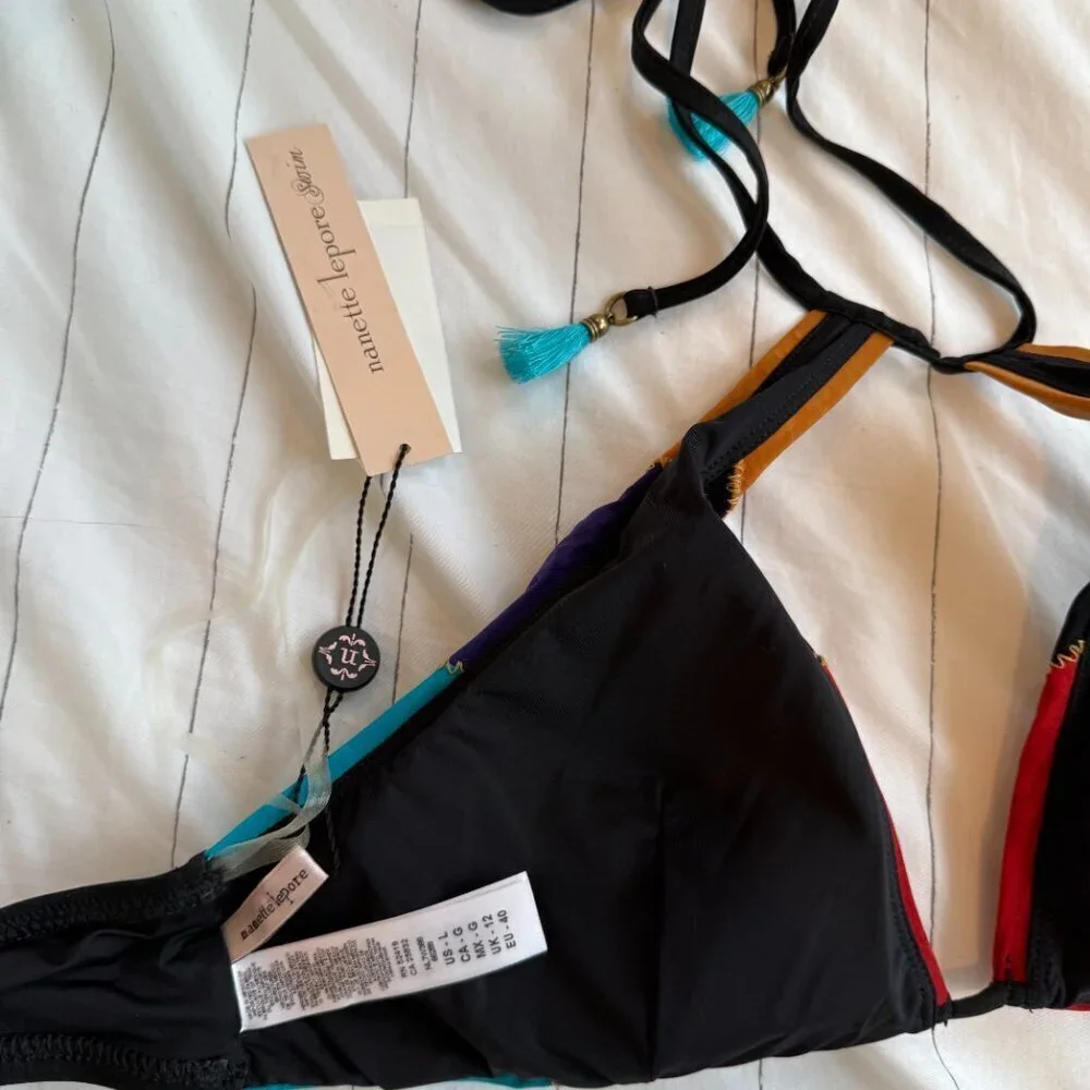 Nanette Lepore Large Serengeti Bikini top and. bottom